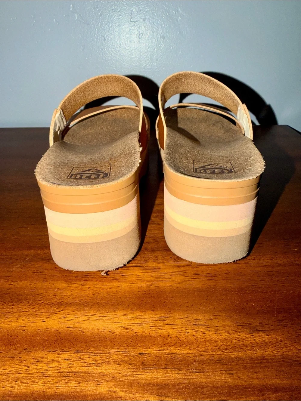 Reef Women's Double-Strap Platform Sandals - Size 8.5